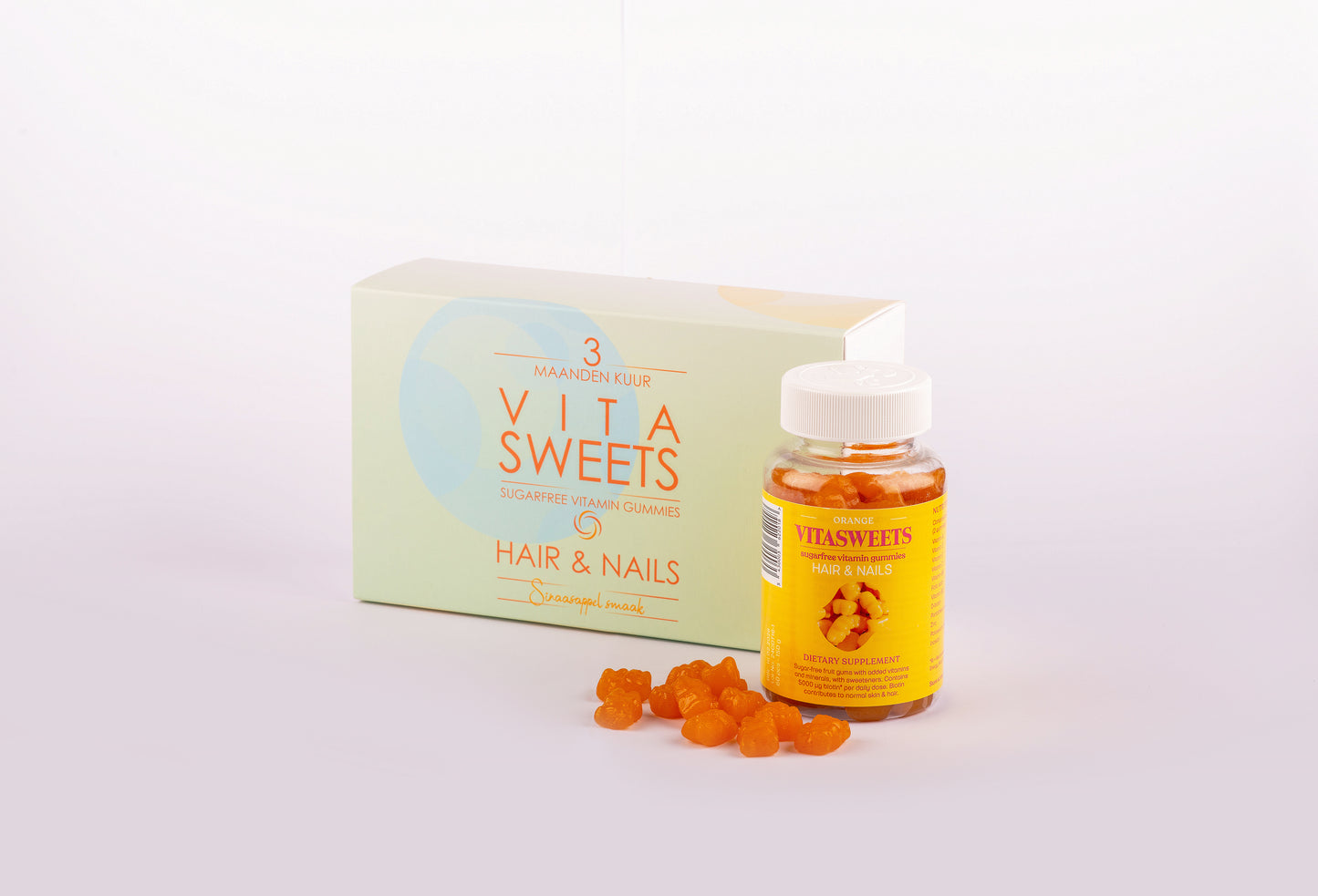 3 maand KUUR - Hair & Nails Sinaasappelsmaak